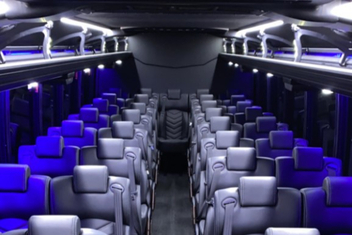Iowa City Charter Bus Interior