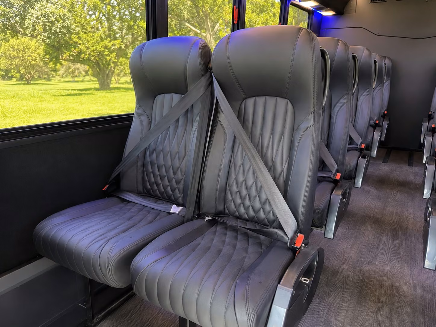 15 passenger minibus inside