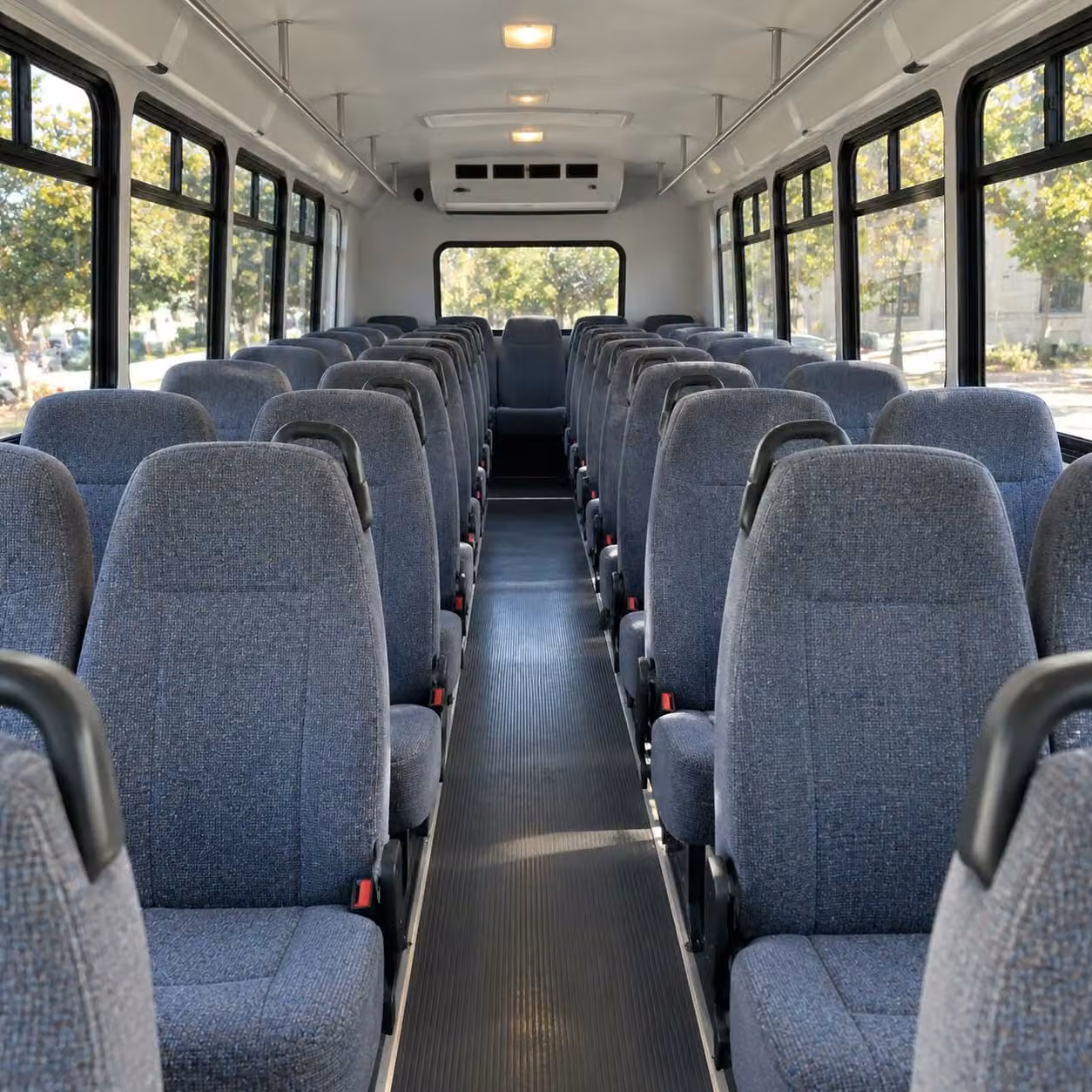 28 passenger minibus inside