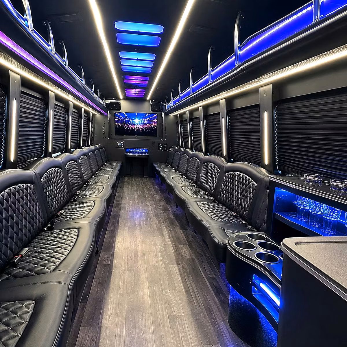 keep the energy going with a party bus to iowa city concerts